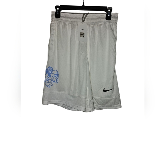 white unc basketball shorts